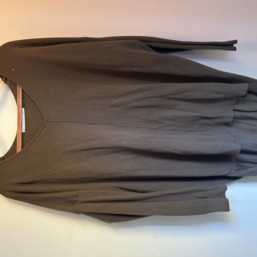 Kiki Larue Olive Green butter sweater.